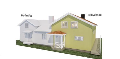 Husmodell 825 - Utvändig vy 3