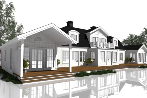 Husmodell 874 - Baksida mot Nordväst