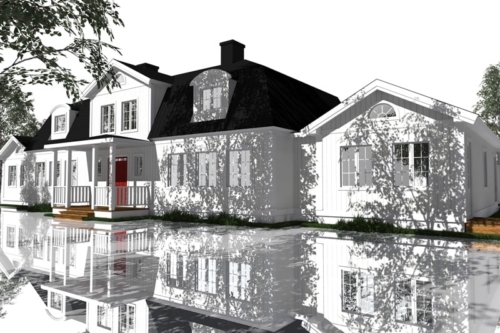 Husmodell 874 - Framsida mot Nordost