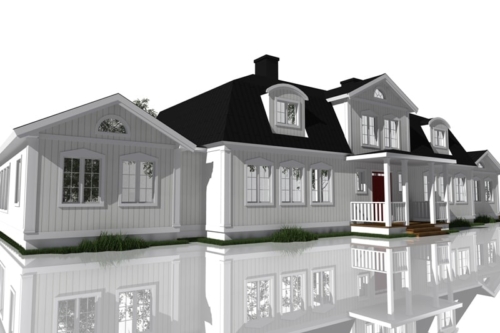 Husmodell 874 - Framsida mot Sydost