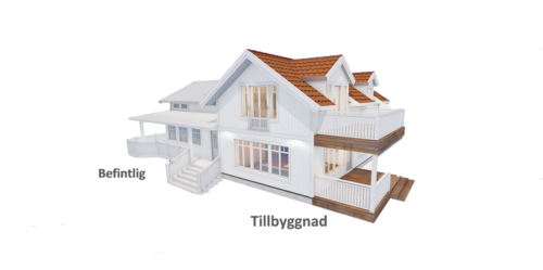 Husmodell 905 - Utvändig vy 1