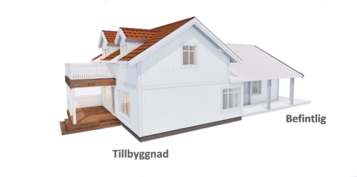 Husmodell 905 - Utvändig vy 3