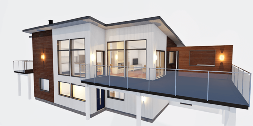 Husmodell 913 - Utvändig vy 1