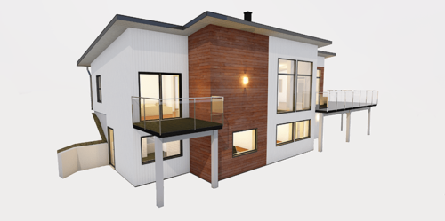 Husmodell 913 - Utvändig vy 2