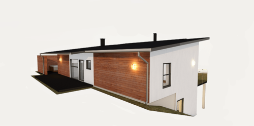 Husmodell 913 - Utvändig vy 3